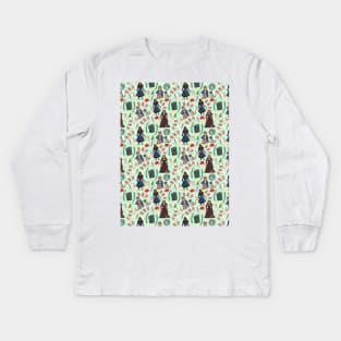 Good Omens Repeat Pattern #3 Kids Long Sleeve T-Shirt